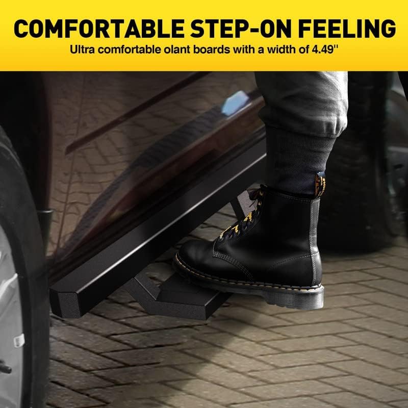 Miniatura 2 de Estribos, estribos compatibles con Frontier Crew Cab 2005-2021 Pickup Truck Bar Escalón lateral