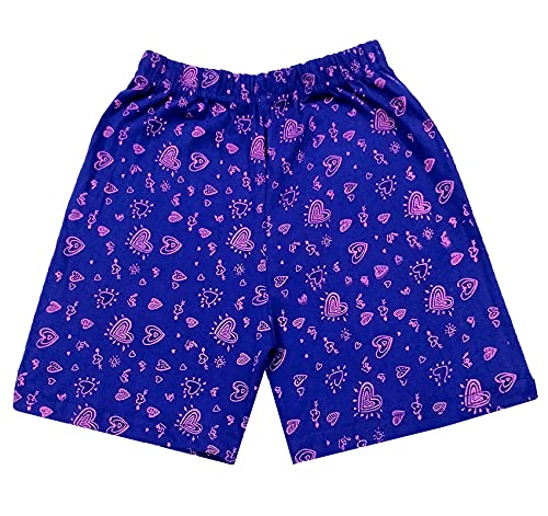 Image of indi weaves Girls Cotton Printed Shorts (Pack of 4)