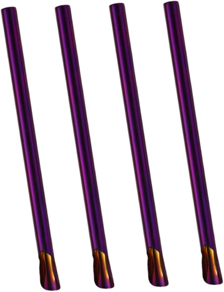 Ciieeo 8pcs Stainless Steel Reusable Straws Straws for Bubble Tea Smoothie and Cocktail for Parties Travel and Office