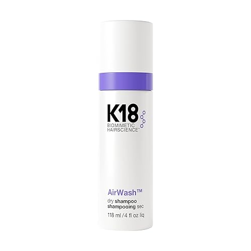 K18 AirWash™ Dry Shampoo, Non-Aerosol, Balances Scalp & Controls Excess Oil Production