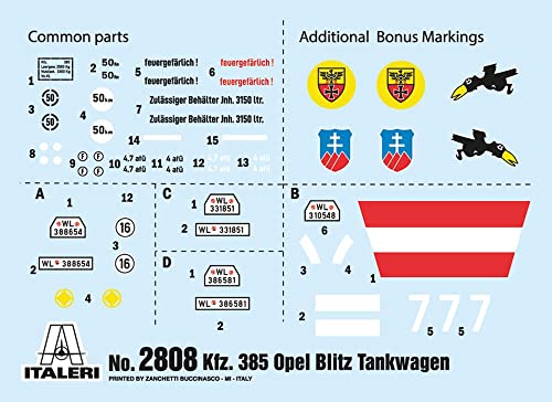 Italeri 2808S 1:48 Sd.Kfz.385 Tank Truck Bat.o.Brit, Model Making, Kit, Standing Model Making, Crafts, Hobby, Gluing - Image 3