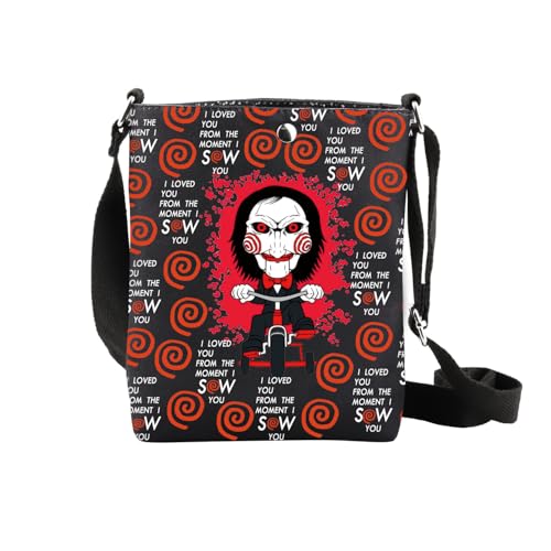 Horror Movie Inspired Crossbody Bag Spooky Season Gifts I Want To Play a Game Scary Movie Fans Crossbody Bag