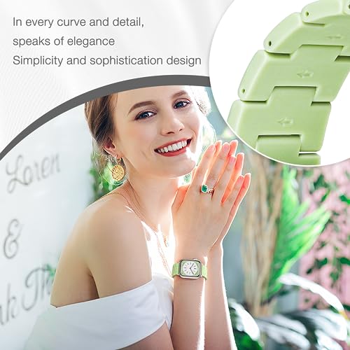 Image of Light House Apple Watch Bands-Fashion Lightweight Resin iWatch Bands for Women Men 38mm /40mm /41mm /42mm(Series 11 10), 49mm /46mm /45mm /44mm /42mm(S 3 2 1), Compatible with Apple Watch Series 11 SE 10 9 8 7 6 5 4 3 Ultra