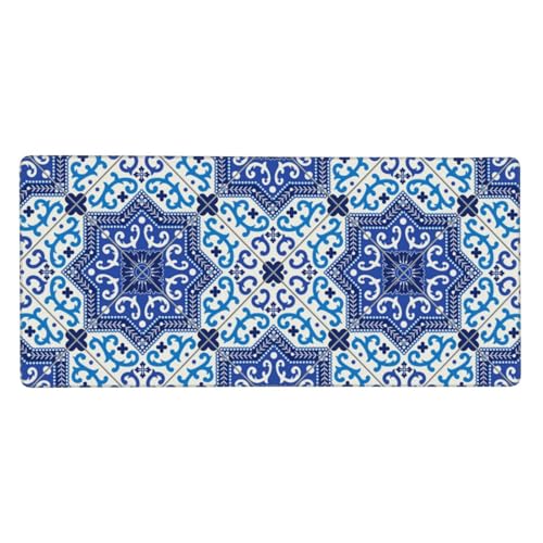 Tapis de souris grand format marocain 40x90cm en caoutchouc antidérapant