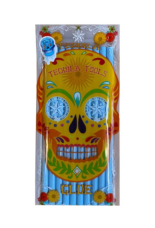 Image of Tabweld Black Plague Tequila Ice PDR Glue Stick Pack - Paintless Dent Repair Glue Pack (Ice Blue)