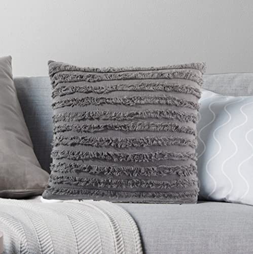 Image of mosey 12x18 Cushion Covers Set of 2 | 100% Cotton Rectangle Cushion Covers for Sofa, Bed | Boho Rectangular Shape Cushion Covers 12 inch x 18 inch Grey