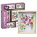 DIY Flower Craft Kit for for Teens & Adults - Make Beautiful Flower Art Piece for Wall - Faux Flower Terrarium Kits - Precut Paper Flowers with Glue - DIY Art & Craft Gifts