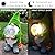 VIVICOMFY Solar Gnomes Statue Garden Decor -Gnomes Lover Gifts, with Gazing Solar LED Lights Ball Gnomes Decoration for Garden Yard Patio Lawn Balcony - Gifts for Mom Grandma