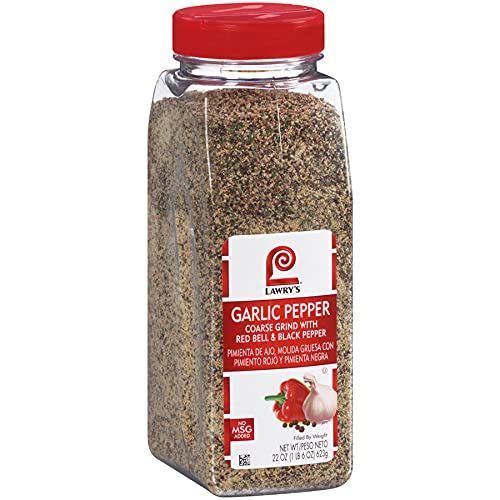 Lawry's Coarse Grind Garlic Pepper with Red Bell & Black
