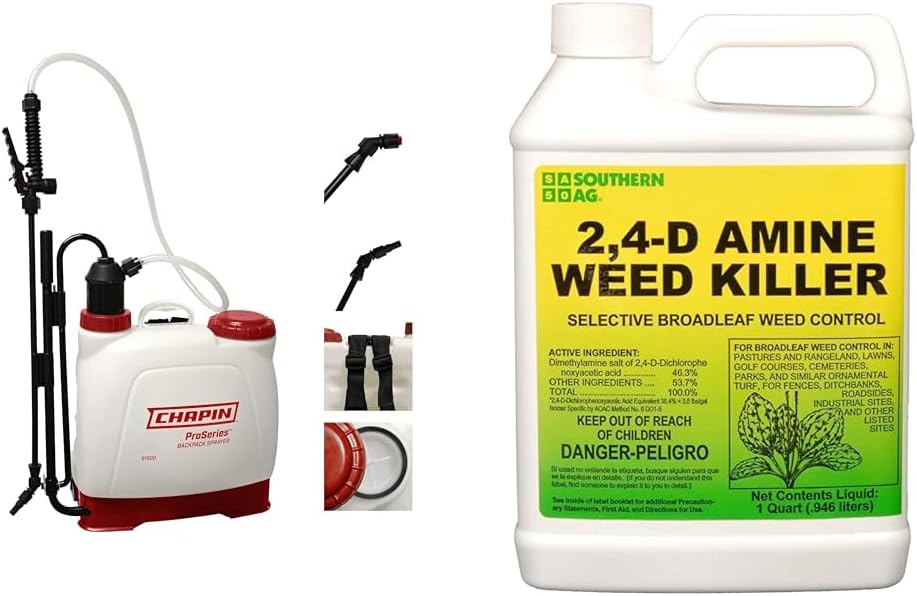 Realwork 4-Gallon Backpack Sprayer With Padded Shoulder Strap For Pests & Weeds, Watering