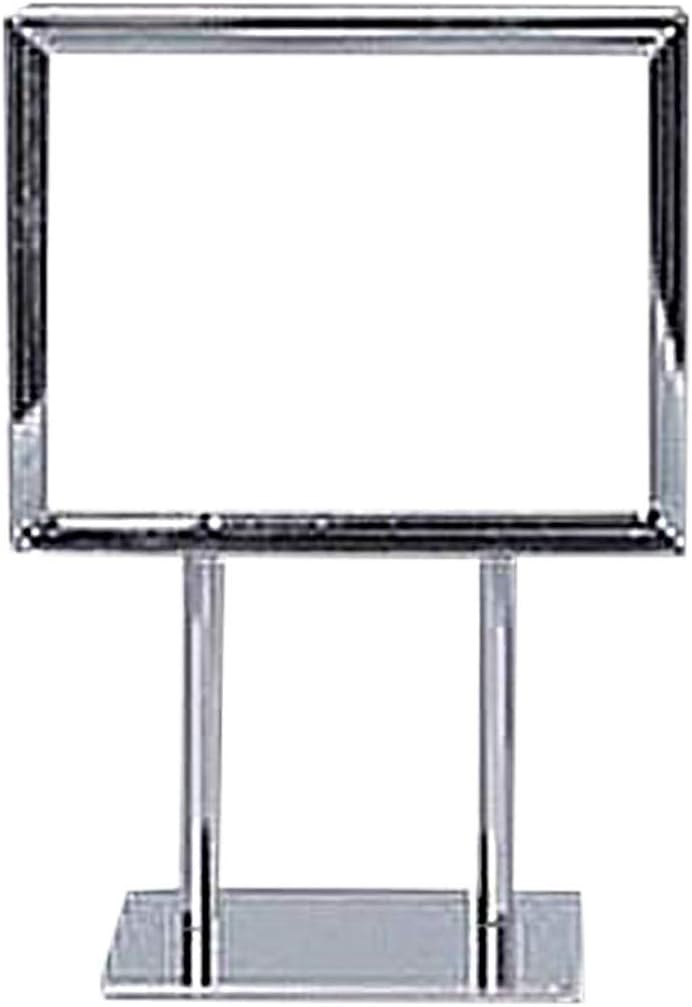 5 ½ x 7 inch Twin Stem Metal Countertop Sign Holder - 9 3/4H