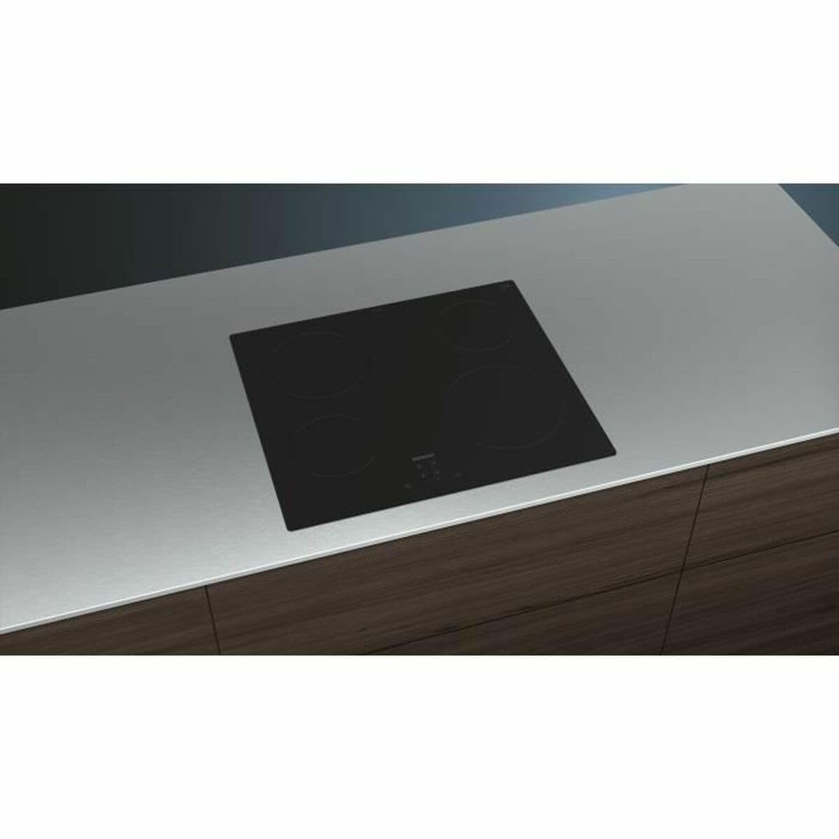 Siemens vitrocerámica 60cm 4 fuegos 6600w negra ET61RBEB8E