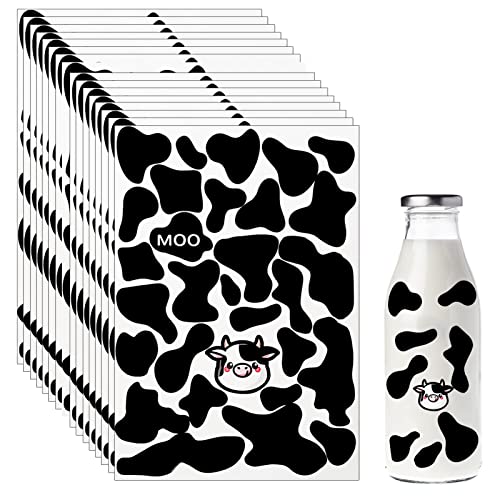CIEOVO Cow Print Decorative Vinyl Sticker Sheets #TOP18