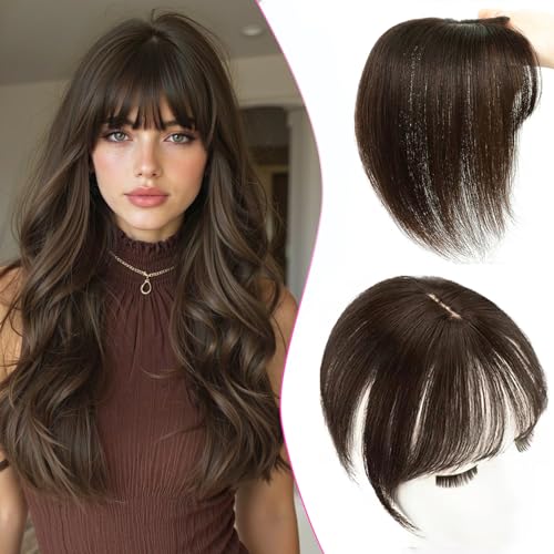Extensiones de pelo para mujer de cabello humano real, adorno para coronas delgadas, revalorización invisible, anudada a mano, base de encaje suizo, postizos sin flequillo, línea realista de línea de