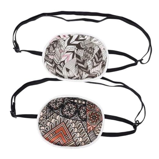 Healvian 2 Unidades Único Olho Solteiro Tapa-olhos Reutilizáveis Tapa-olho Preguiçoso Manchas Sob Os Olhos Vitamina c De Tapa-olho Óculos Infantis Criança Pequena Pirata Sapo Seda