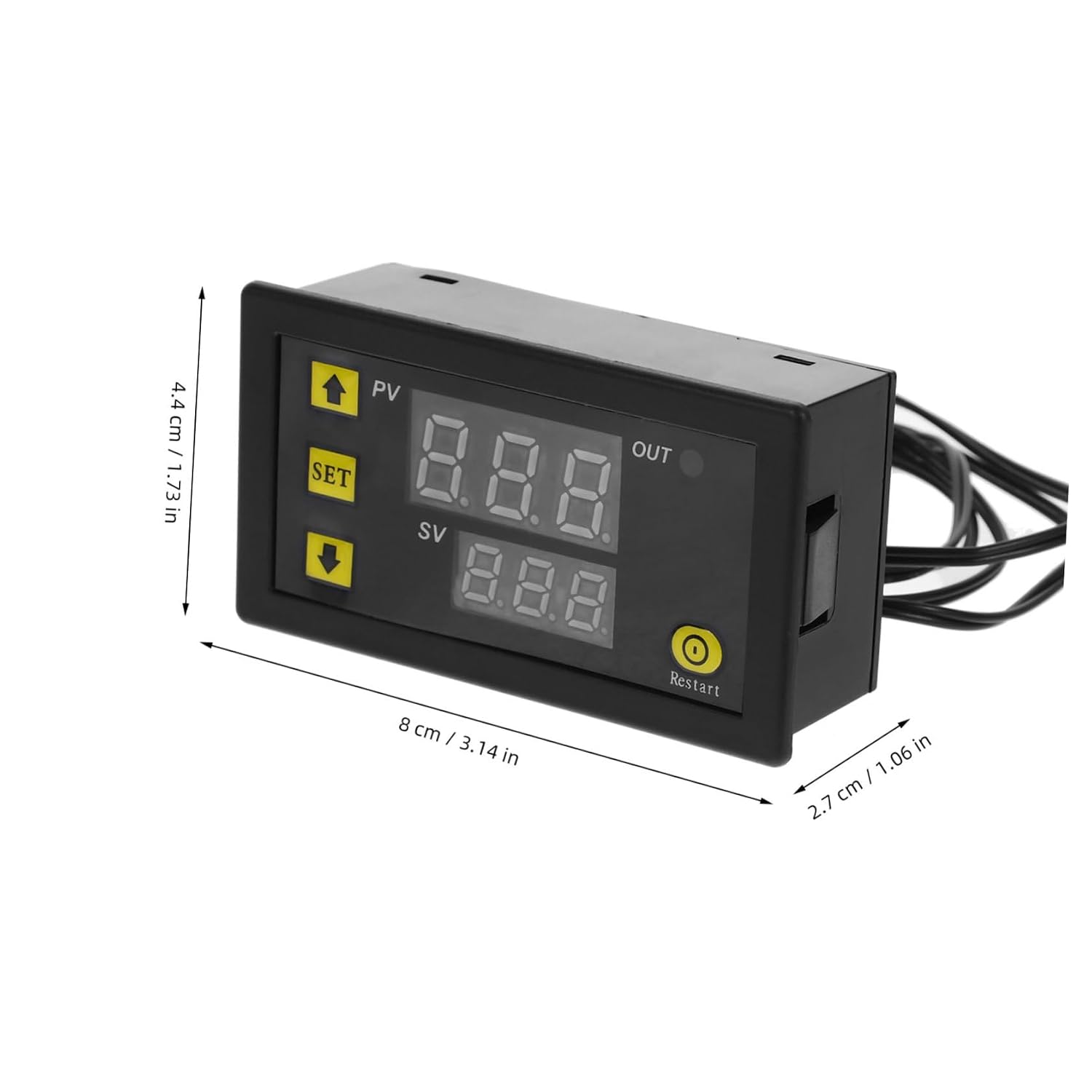 Cabilock Digital Timer Relay Board DC 12V Temperature Control Adjustable Temperature Switch Module for Car and Home for Timed Relays