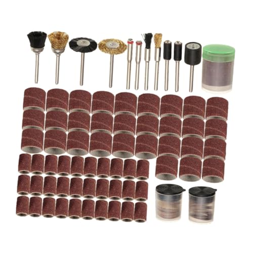 Cabilock 150pcs Electric Grinding Bit Set Wool Polishing Pad Sanding Band for Carving Etching Grinding Professional Personal Use
