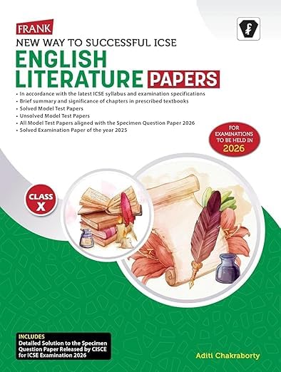 FRANK NEW WAY TO SUCCESSFUL ICSE ENGLISH LITERATURE PAPERS CLASS