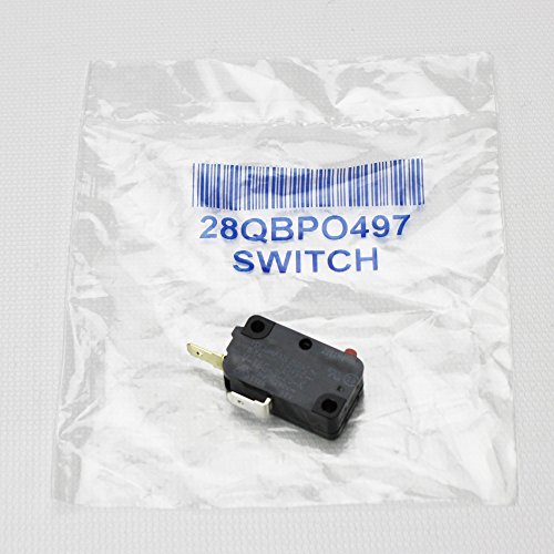 1 X 28QBP0497 MICROWAVE SWITCH 16 AMP 2 TERMINAL FOR Multiple Brands and Models REPAIR PART FOR AMANA, ELECTROLUX, GE, KENMORE, MAYTAG AND WHIRLPOOL