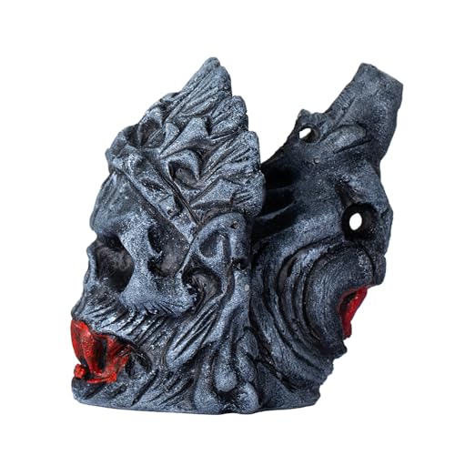 Aztec Death Whistle, Authentic Human Sounding Screams 125+ Decibels, Ceramic & Resin, Vampire Color