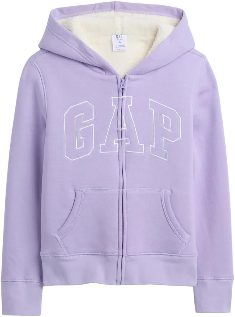 GAP girls Logo Sherpa Heritage Full Zip
