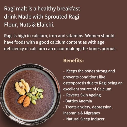 Image of NutriOrganics Unpolished Finger Millet (Ragi) - 1.5 Kg | Mandua /Kezhvaragu /Mandia /Taidalu /Kodra /Ragula /Nachni