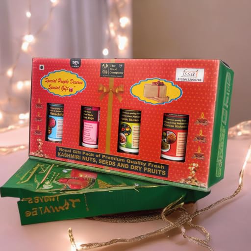JAMMU TAWI EXPRESS Dry Fruit Celebrations Gift Box 04 Jars 1kg