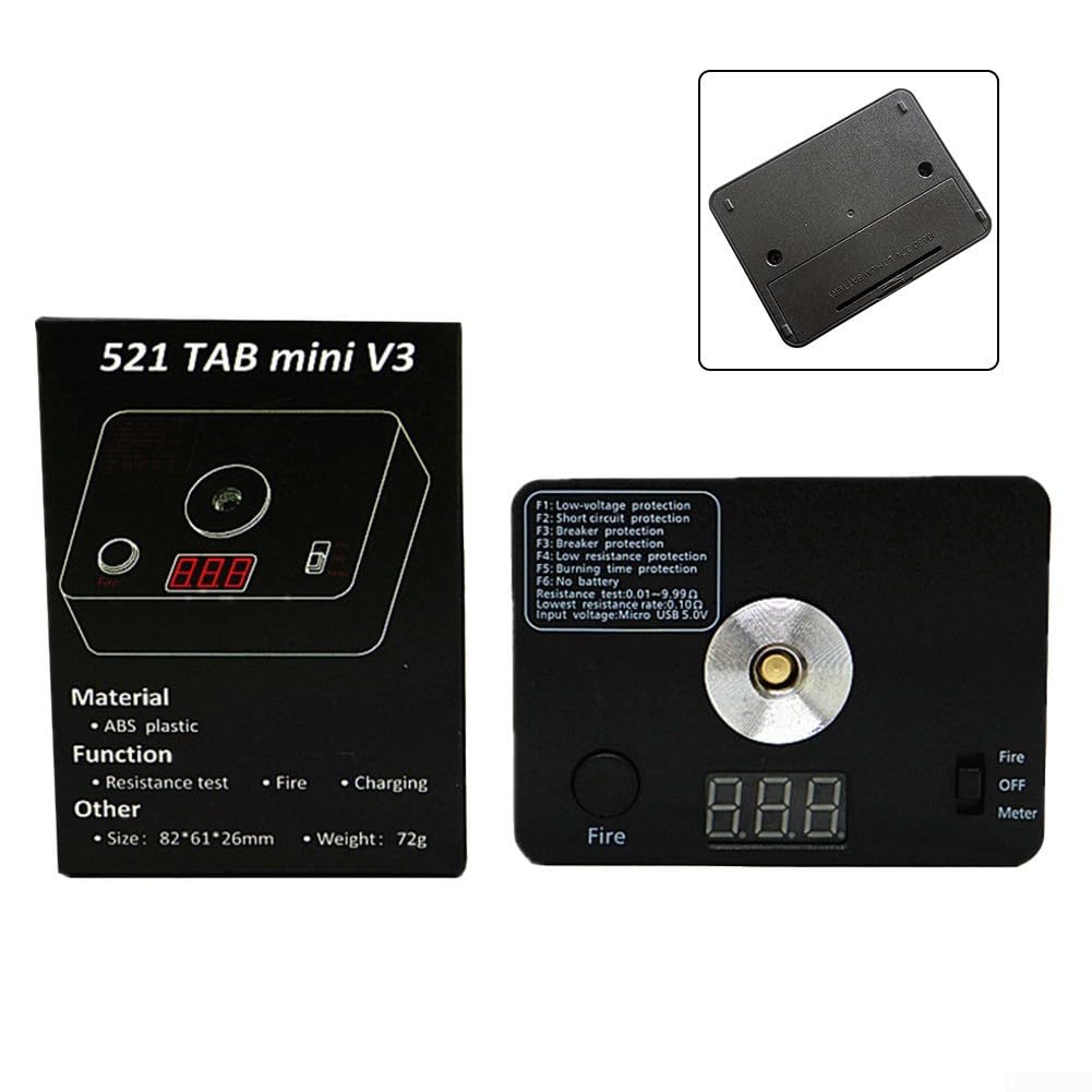Tragbarer 521 Tab Coil Tester V3 mit Widerstandsmessbereich von 0 01 9 99 Ohm