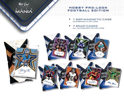 2023 Wild Card Auto Mania Pro-Look Football Edition Box 8 Autographs Per Trading Card Box
