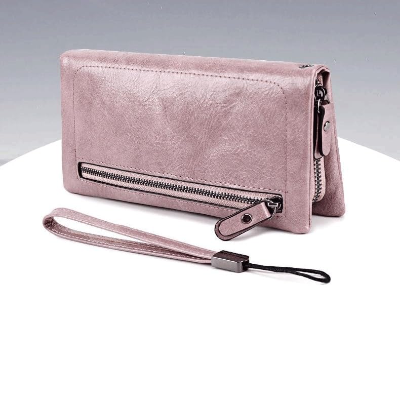 Women's Leather Wallet Woman Long Wallets Women Purses Money Bags Handbags Womens Purse Cards Holder(E)3