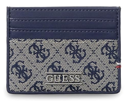 Porte-cartes GUESS Boston évitez les poches déformées en bleu marine