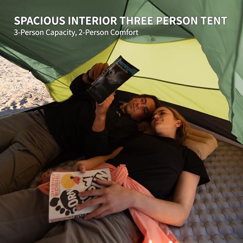 Image of Naturehike Mongar Upgraded 1 /2 /3 Person Backpacking Tent,Waterproof Lightweight Camping Tent with Footprint