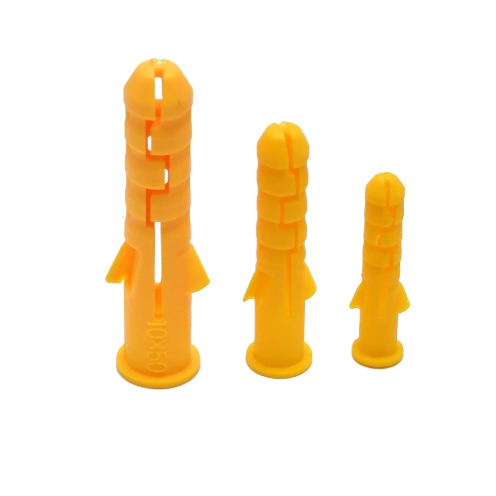 Tornillos de expansión de plástico Pack Tacos de Expansión Plástico M6 M8 M10 for Tornillos autorroscantes(50mm,M10 150pcs)