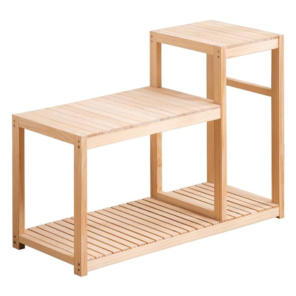 Soporte de madera para acuario con almacenamiento multicapa, diseño moderno de granja para peceras y terrarios de reptiles