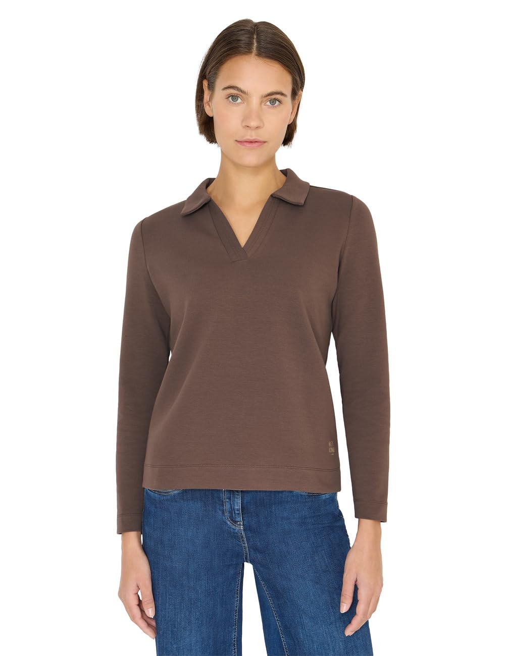 Cecil Damen Poloshirt in Unifarbe