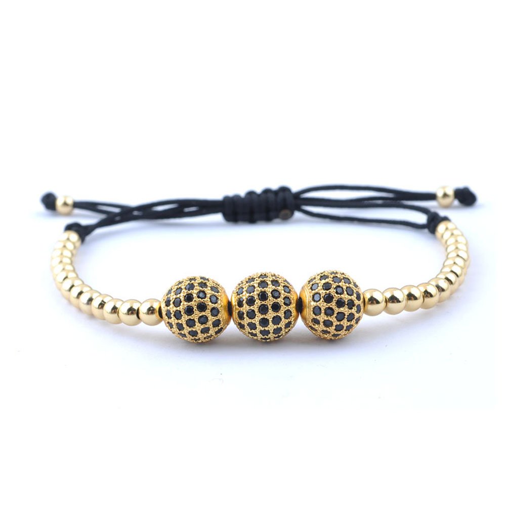 18K 24K Gold Charm Bracelets For Men Anil Arjandas Jewelry Cool Mens DIY Adjustable Beaded Macrame Bracelets