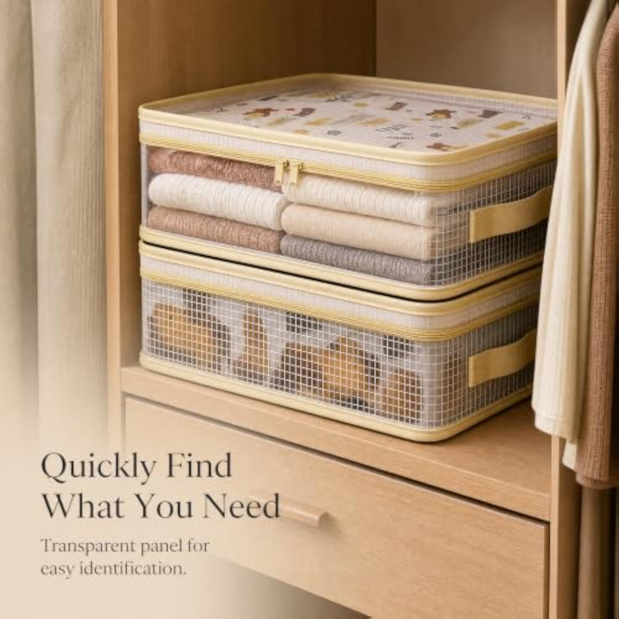 Mesh Storage Bags for Bedding, 4-Piece Set