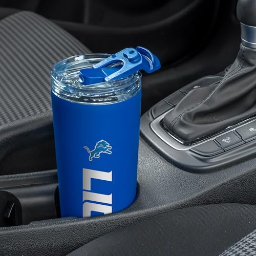 Image of Rico Industries NFL Football 24oz Stainless Steel Tumbler with Lid and Dual Functioning Lid