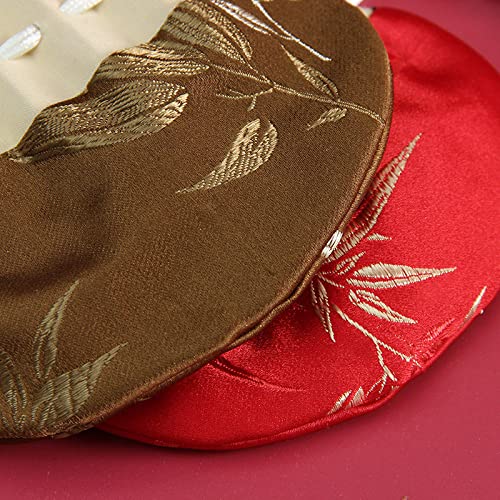 Bolsa de seda bordada para joyería, 4 piezas miniatura 4