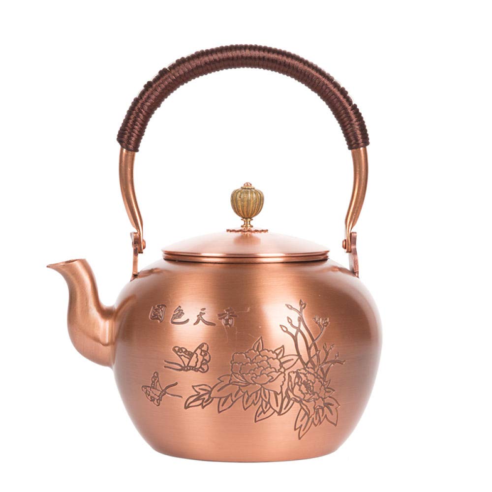 Amazon | 銅のやかん、やかん、純銅のティーポット、銅のお茶、銅の