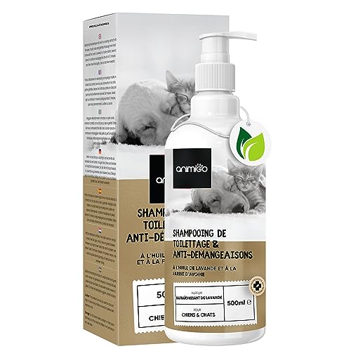 Shampooing Chien Anti Démangeaison 500ml, Aloe Vera & Lavande