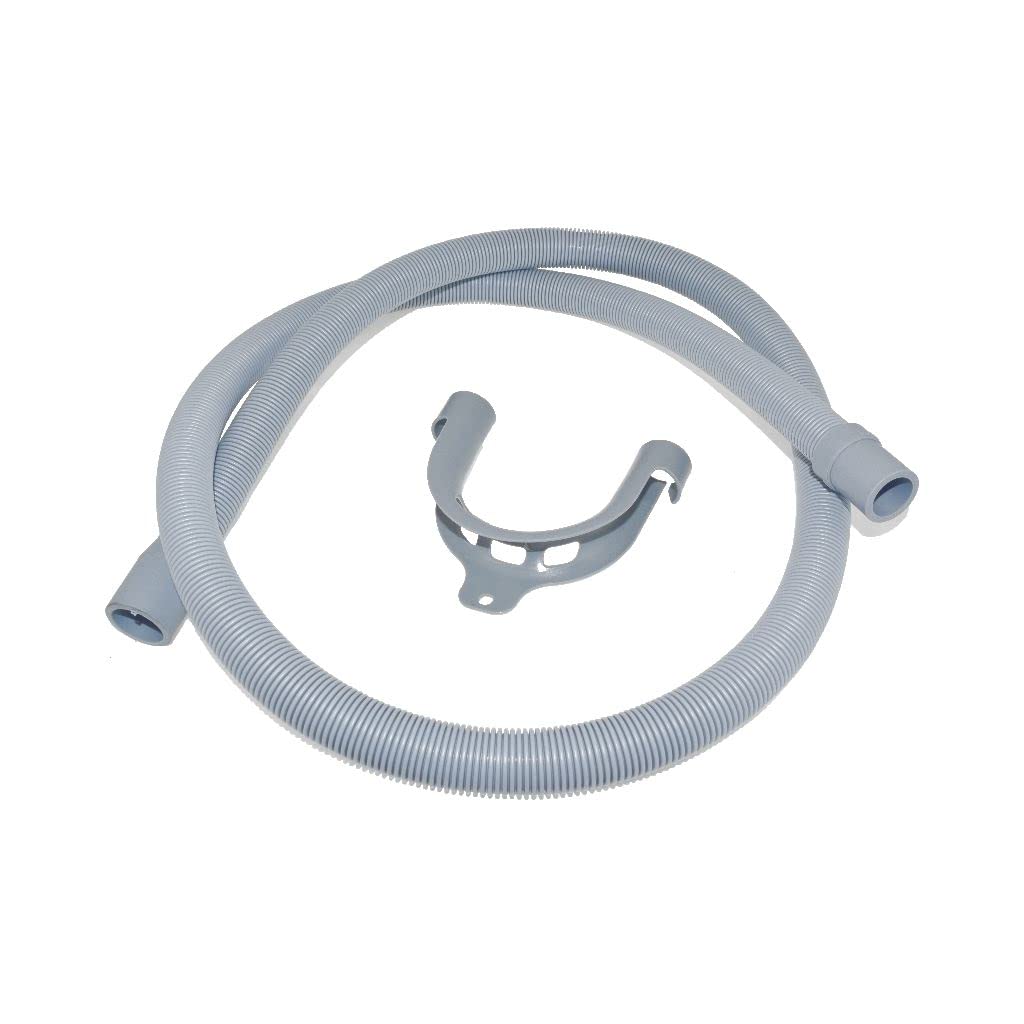 Ufixt Grey Washing Machine & Dishwasher Drain Hose Fits Lg, Miele, Moffat, Morphy Richards, Nardi, New World And Onyx Universal 19Mm And 22Mm Ends