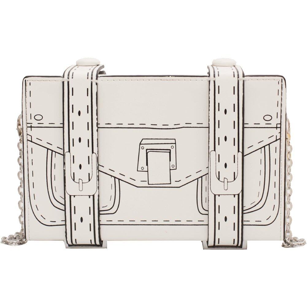Sanfly Vintage Radio Shaped Handbag 3d Cartoon Box Shaped Handbag Shoulder Bag Unique Fashion Messenger Bag