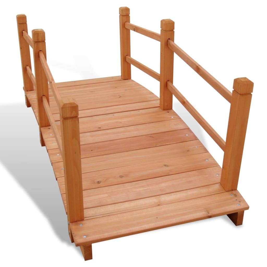 INLIFE Puente de jardín 140 x 60 x 56 cm, 10,55 kg, 41300