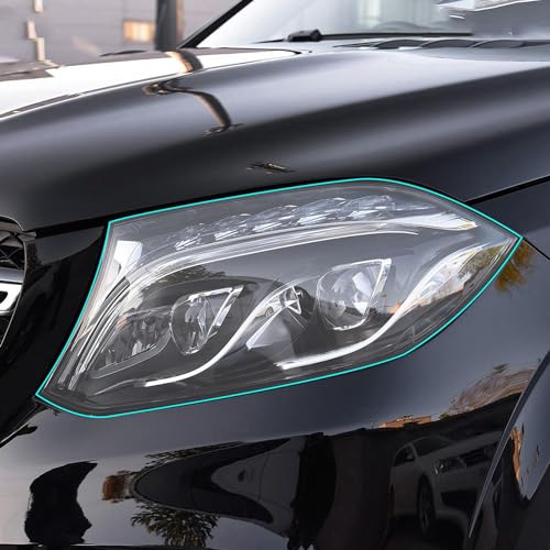 Film protection phares Mercedes GLC GLE JCAKES en TPU fumé premium