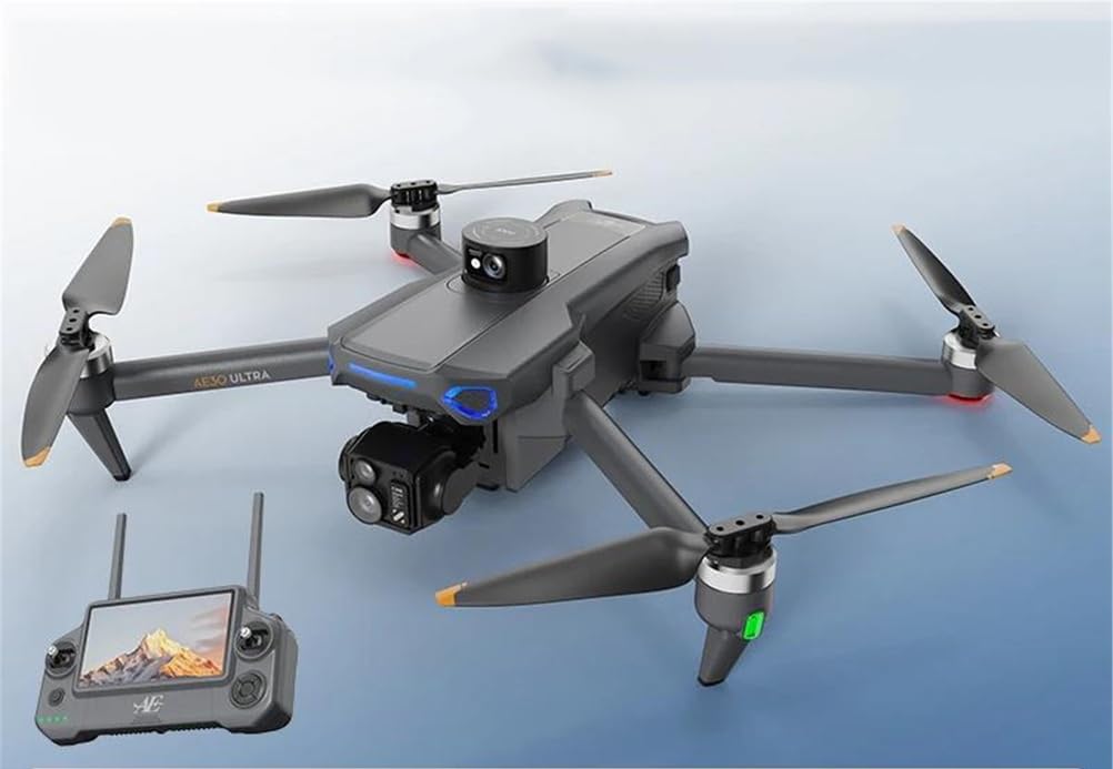 Triple battery,dron ae30 ultra professional z kamerą 8k, gimbalem 3-osiowym, unikaniem przeszkód, ekranem dotykowym, dronami fpv, bezszczotkowym quadrocopterem rc