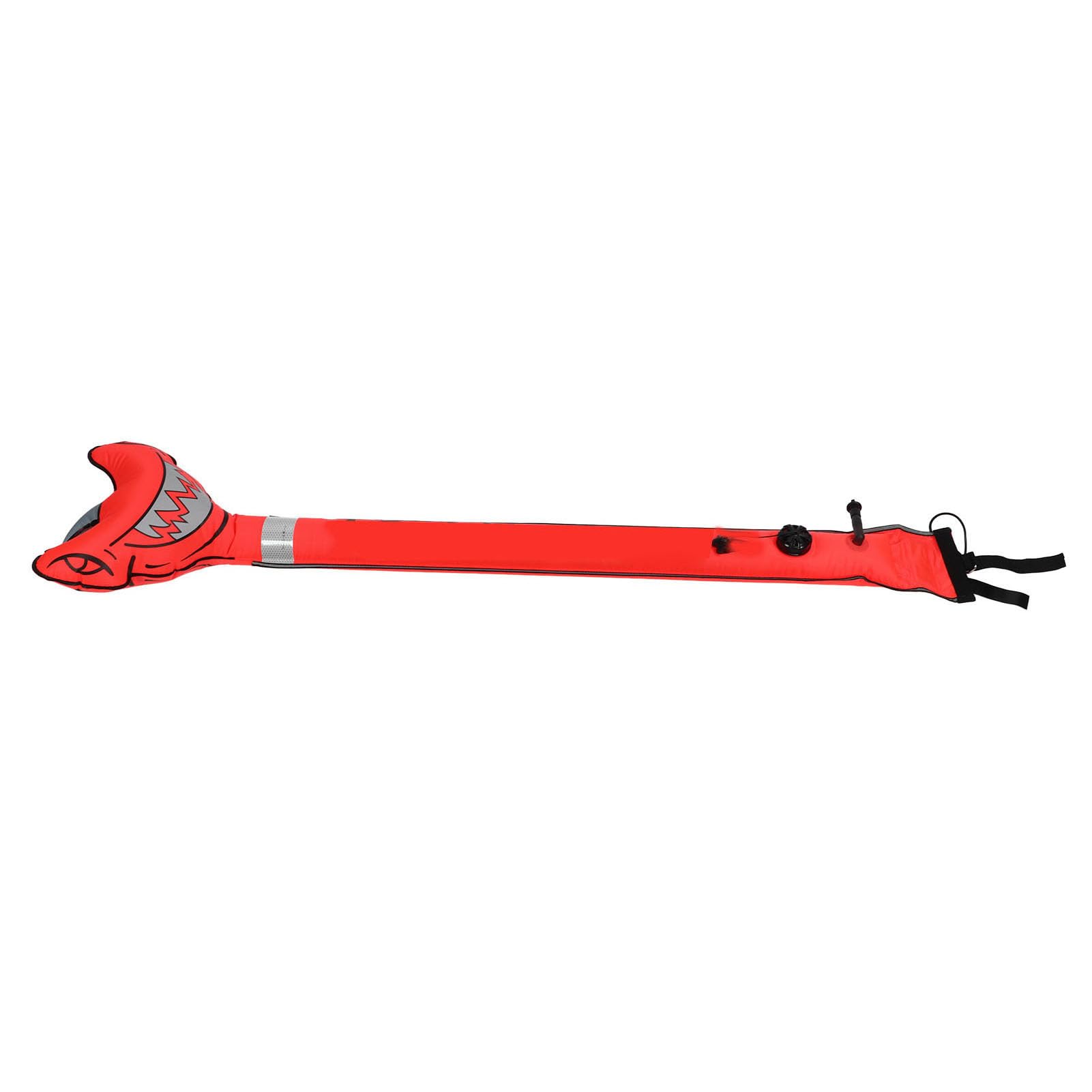Generic Tubo di segnalazione subacquea gonfiabile a boa con marcatura superficiale ad alta visibilità per immersioni e snorkeling sicure 150 x 36,5 cm nylon
