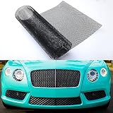 Tongze Universal Black Metal Mesh: Aluminum Alloy Car Grill Mesh for Front Grille Insert Bumper, 3 x