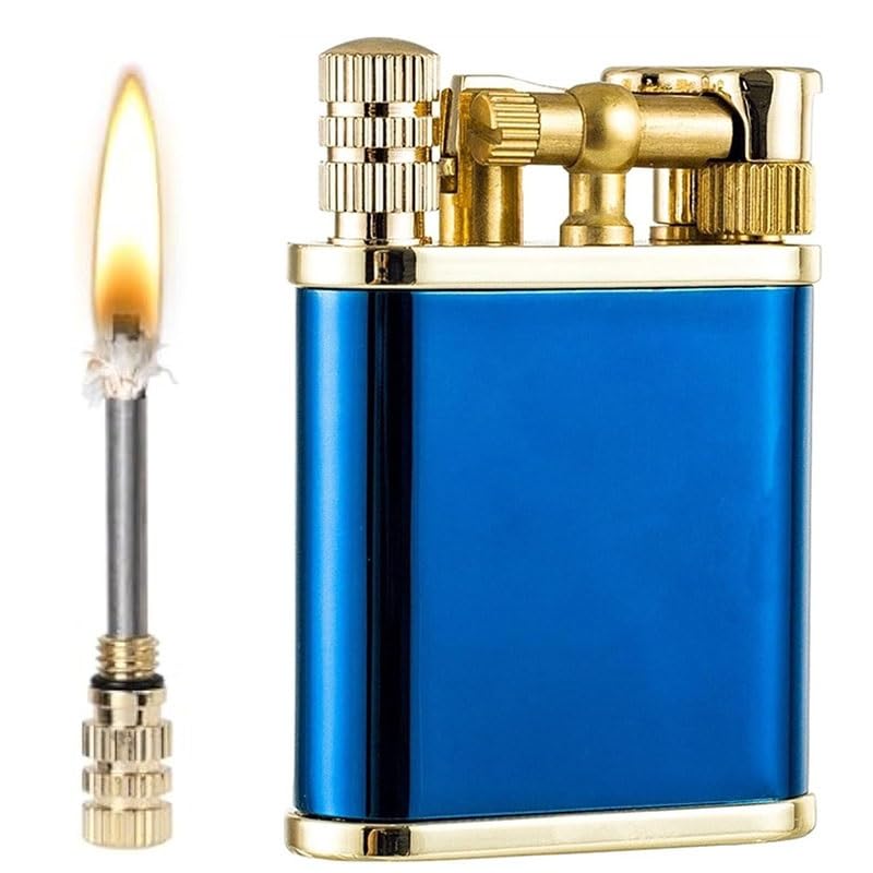 Encendedor kerosene vintage 2 en 1 azul