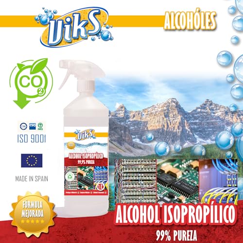 Miniatura 4 de Viks Alcohol Isopropílico 99,99 Puro Limpiador Componentes Electronicos Limpiador De Impresoras 3d, Objetivos Y Pantallas Etiquetado Ecológico Isopropanol Isopropyl Alcohol 5l